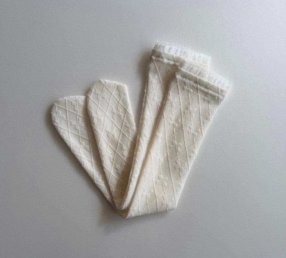 Ribbon Lace Knee Socks