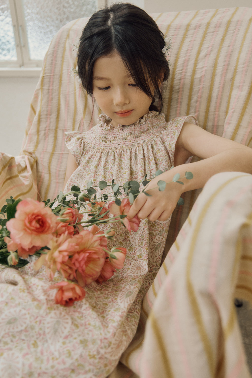 Peony Dress - Pink Paisley