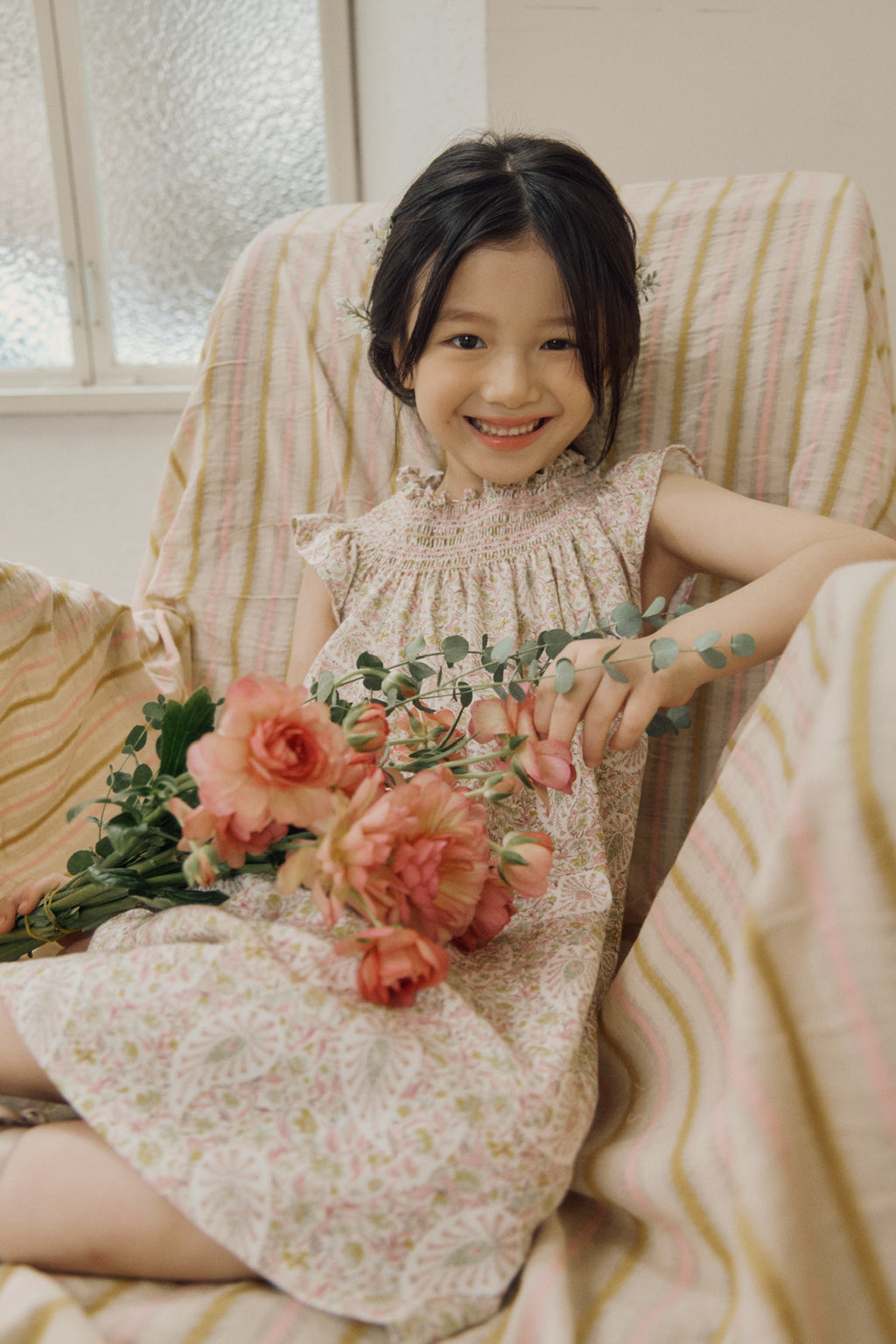 Peony Dress - Pink Paisley