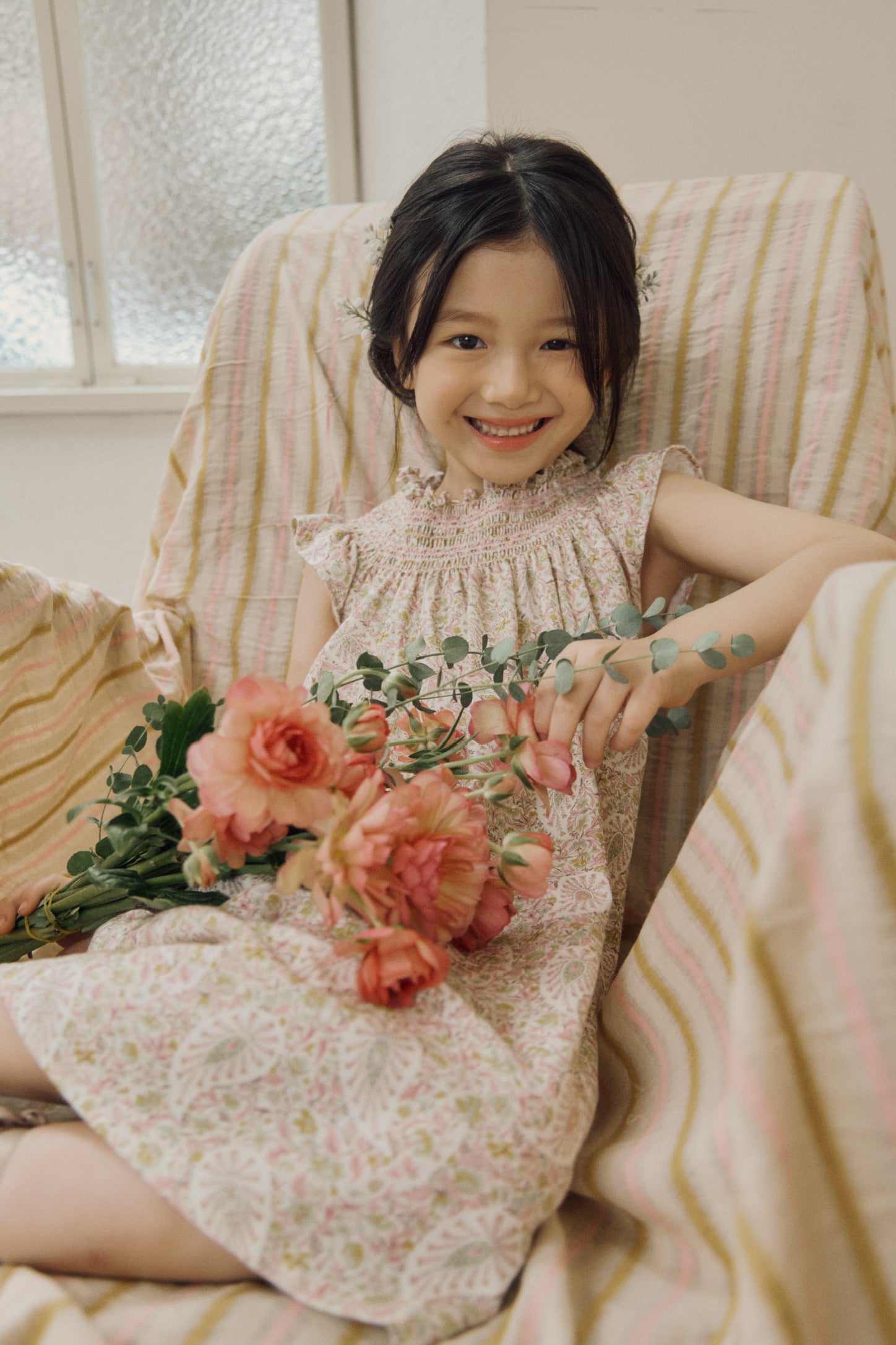 Peony Dress - Pink Paisley