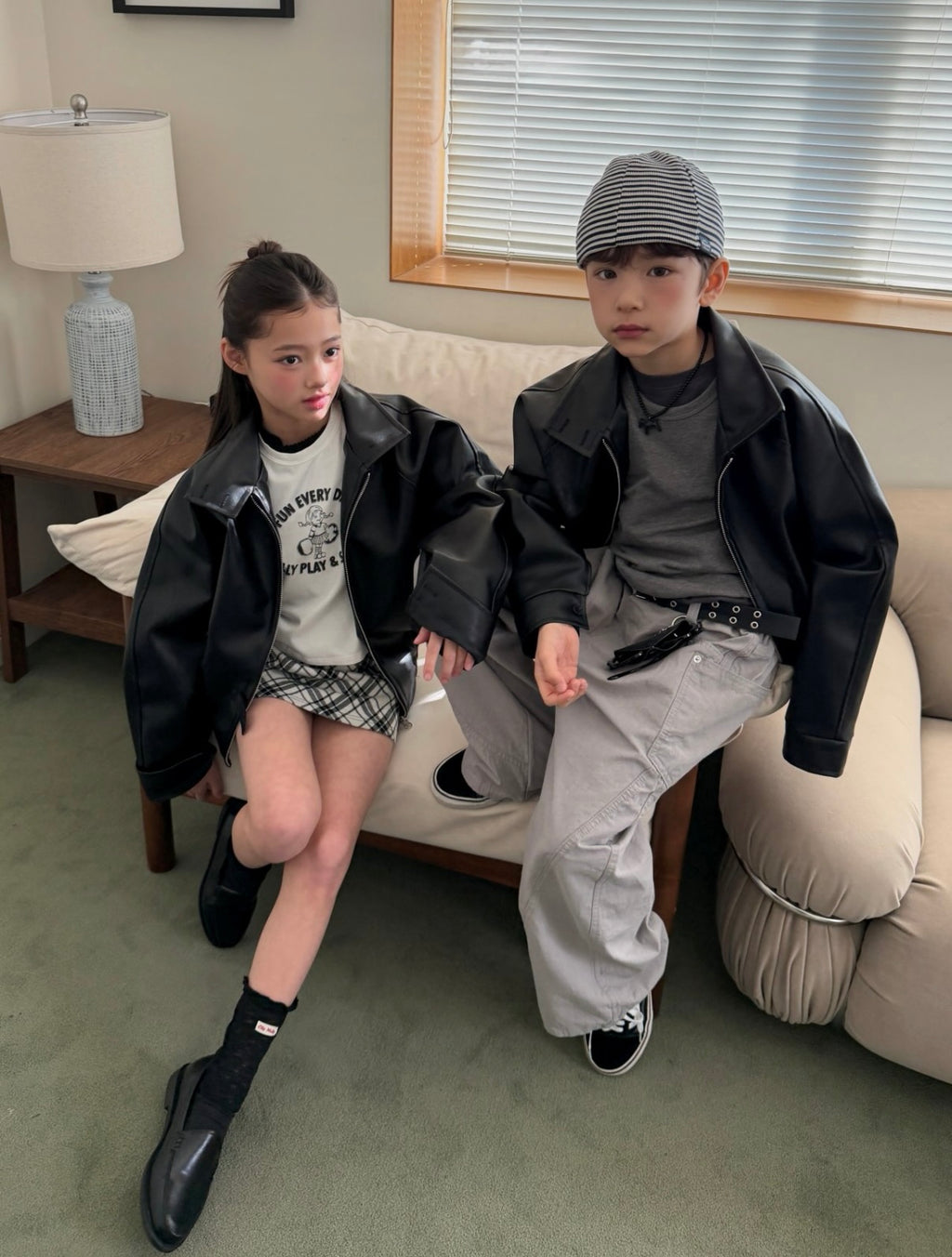 Natural Ribbed Ankle Socks