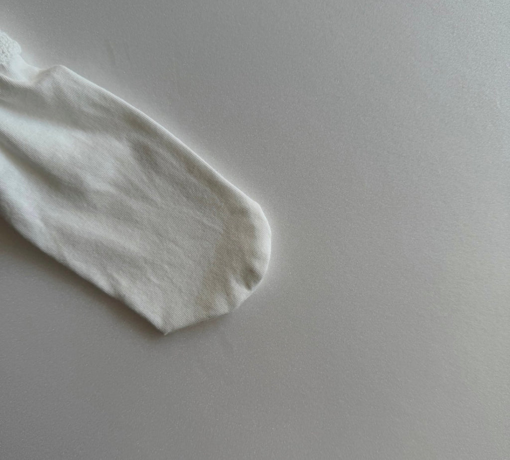 Natural Ribbed Ankle Socks