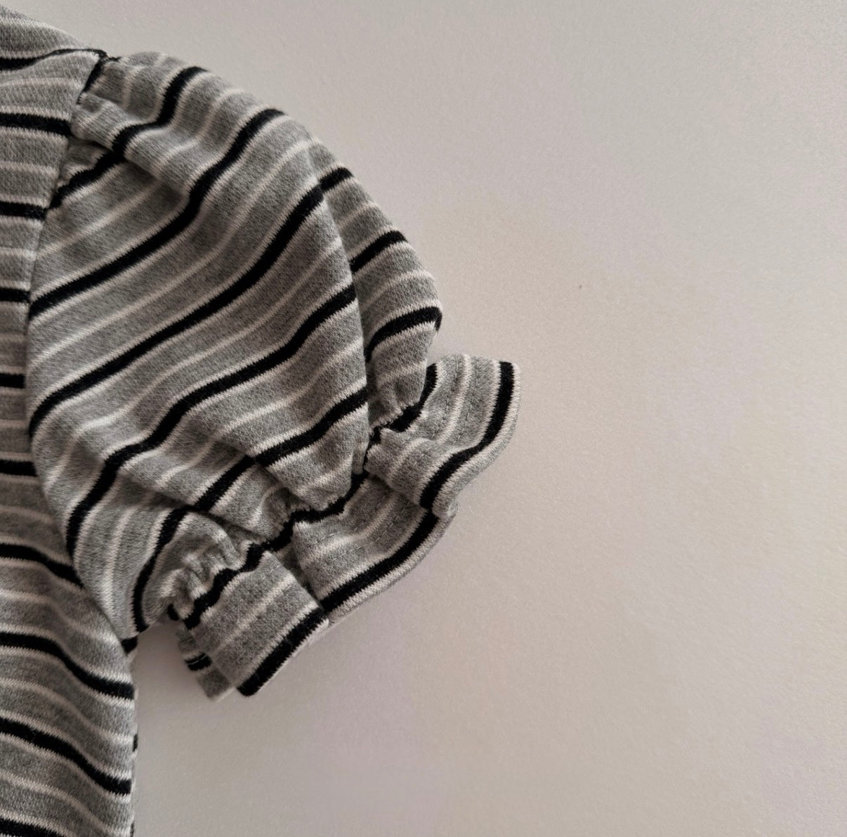 Frill Collar Stripe Top