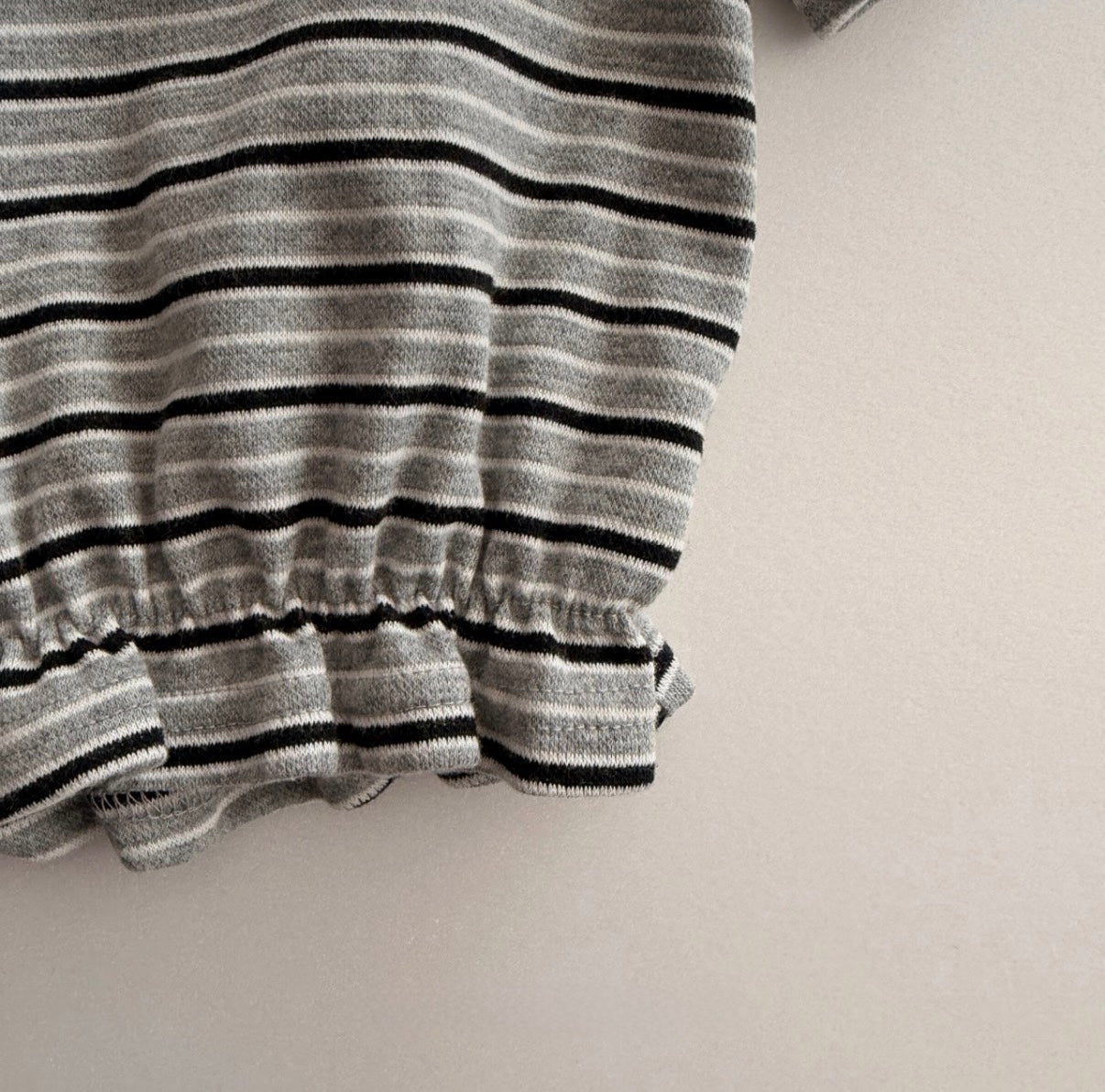 Frill Collar Stripe Top